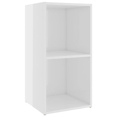 TV Cabinet High Gloss White 72x35x36.5 cm Engineered Wood