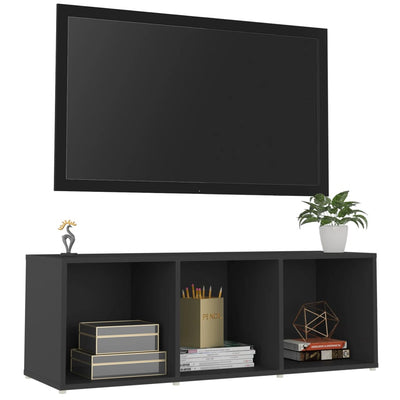 TV Cabinet Grey 107x35x37 cm Engineered Wood