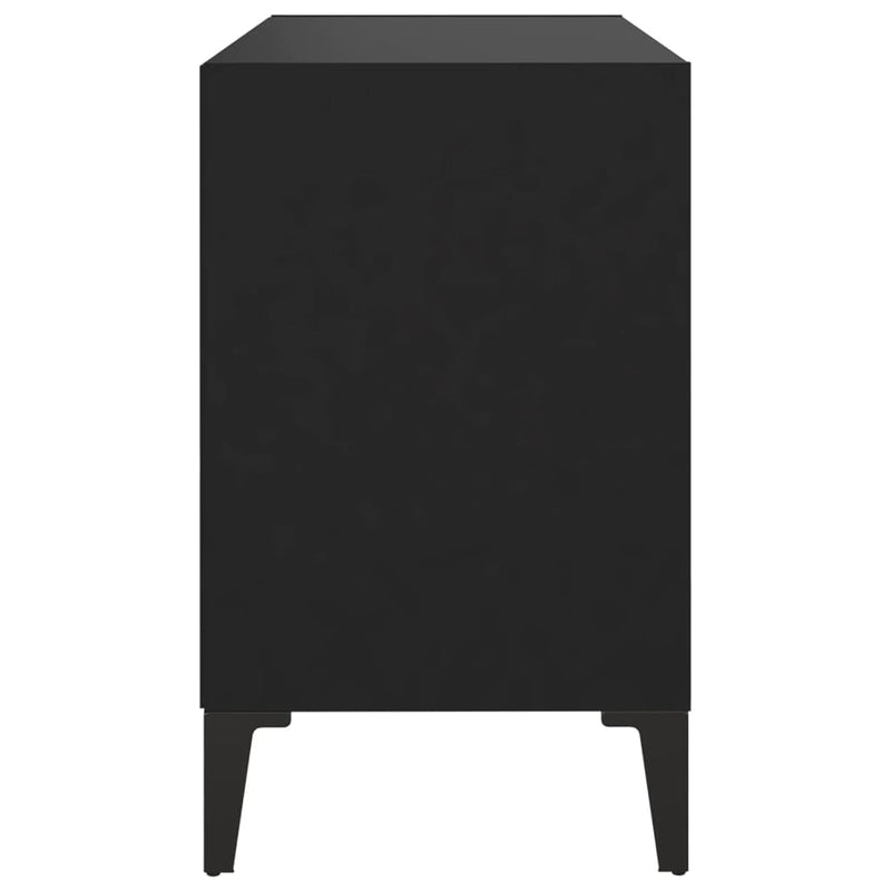 TV Cabinet with Metal Legs Black 69.5x30x50 cm