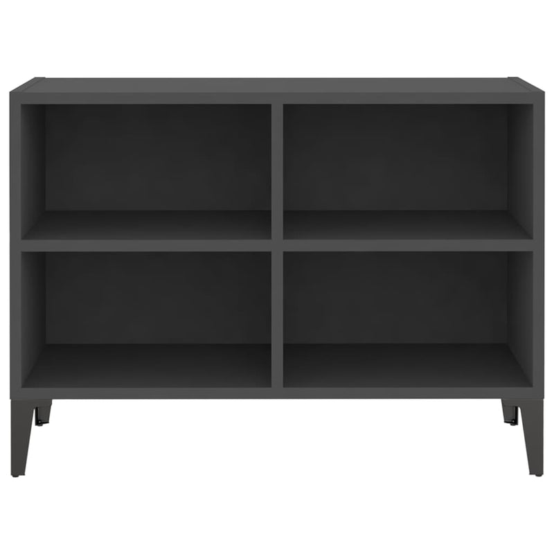 TV Cabinet with Metal Legs Grey 69.5x30x50 cm