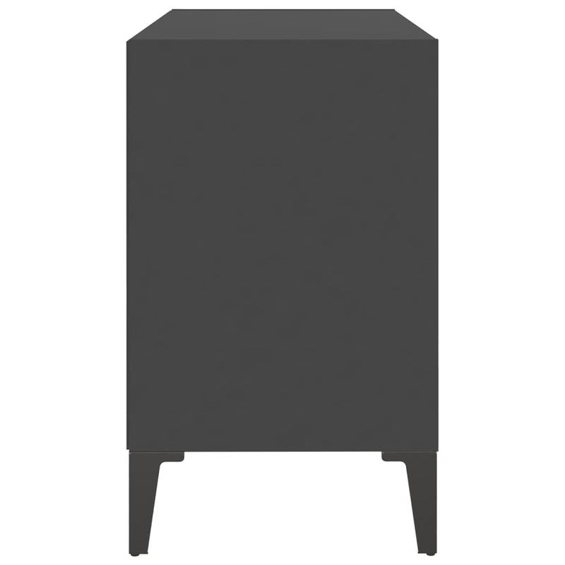 TV Cabinet with Metal Legs Grey 69.5x30x50 cm