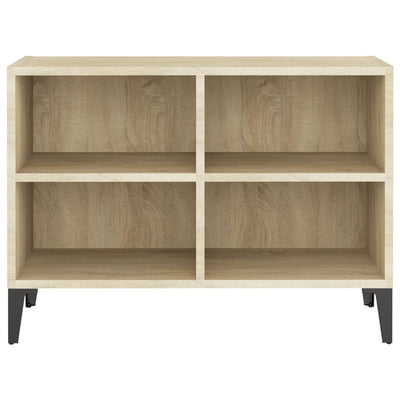 TV Cabinet with Metal Legs Sonoma Oak 69.5x30x50 cm