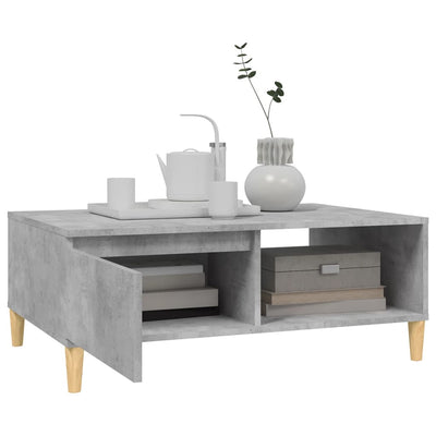 Coffee Table Concrete Grey 90x60x35 cm Engineered Wood