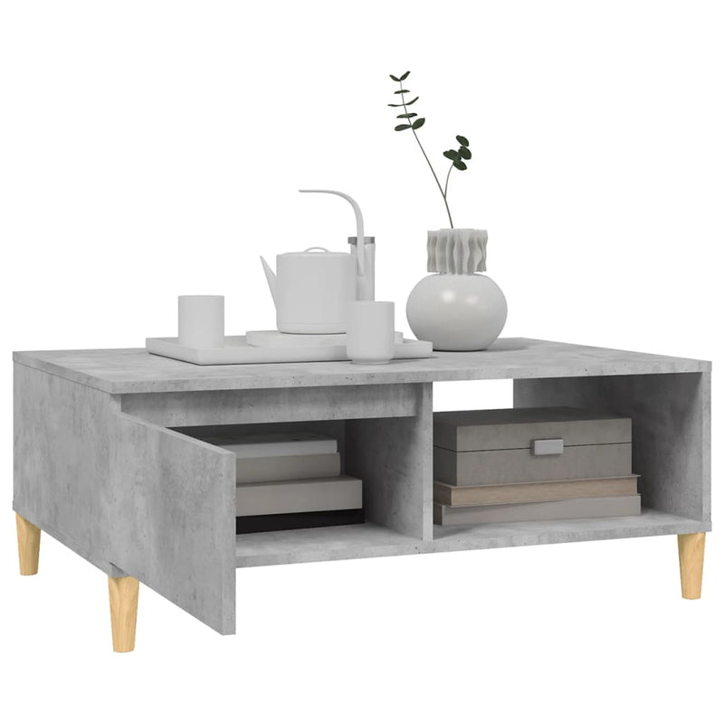 Coffee Table Concrete Grey 90x60x35 cm Engineered Wood