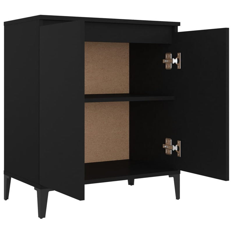 Sideboard Black 60x35x70 cm Engineered Wood