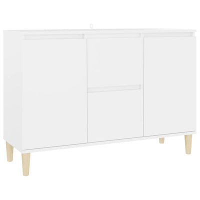 Sideboard White 101x35x70 cm Engineered Wood