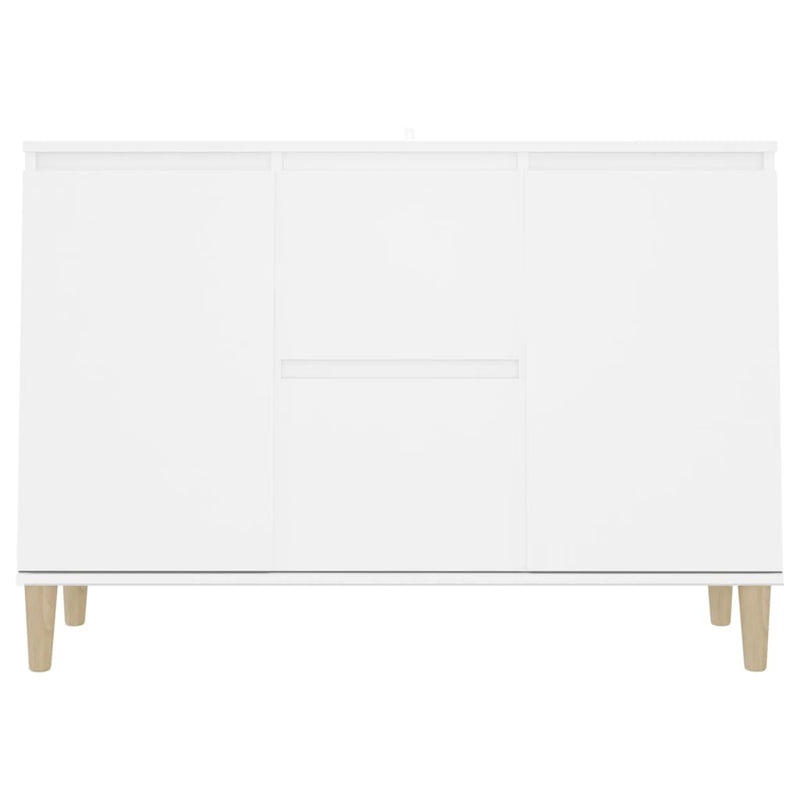 Sideboard White 101x35x70 cm Engineered Wood