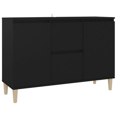 Sideboard Black 101x35x70 cm Engineered Wood