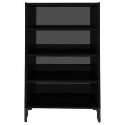 Sideboard High Gloss Black 57x35x90 cm Engineered Wood