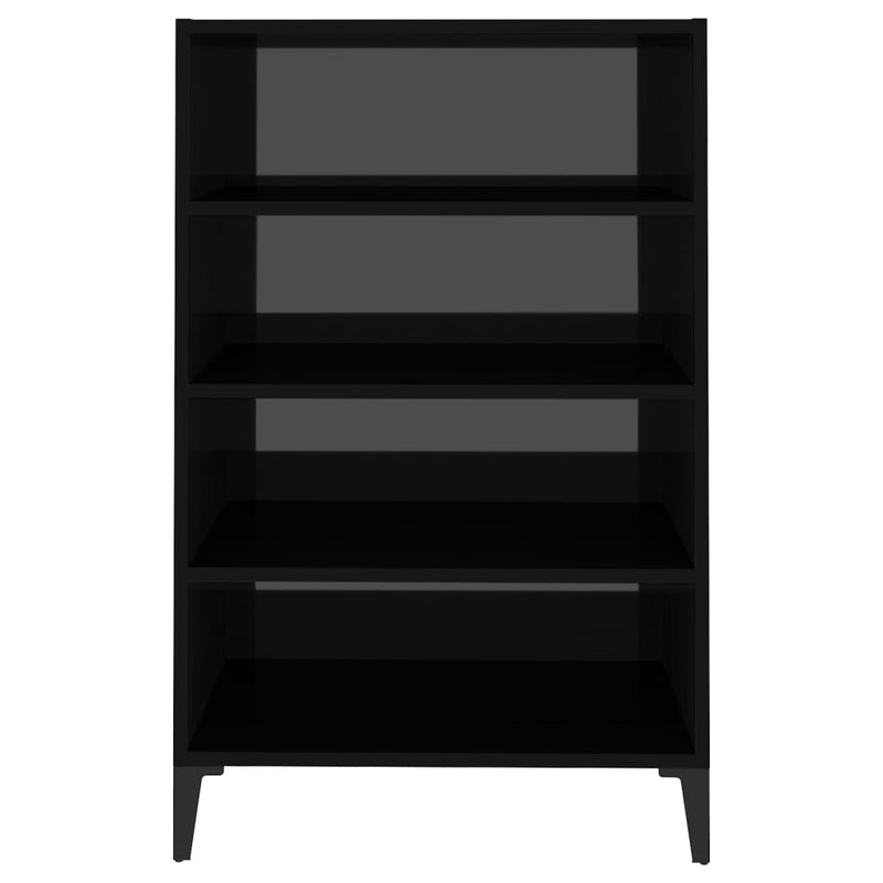 Sideboard High Gloss Black 57x35x90 cm Engineered Wood