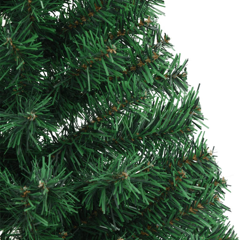 Artificial Half Christmas Tree with Stand Green 120 cm PVC