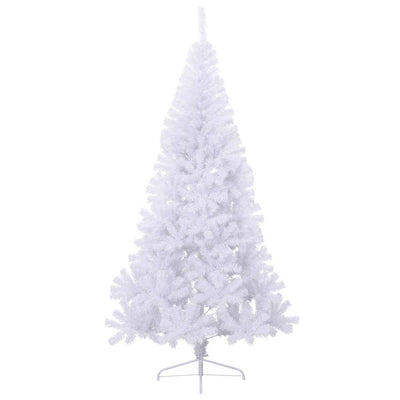 Artificial Half Christmas Tree with Stand White 180 cm PVC