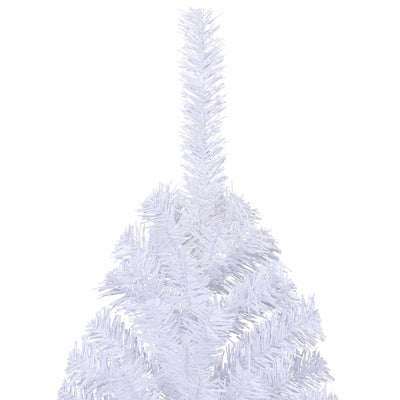 Artificial Half Christmas Tree with Stand White 180 cm PVC