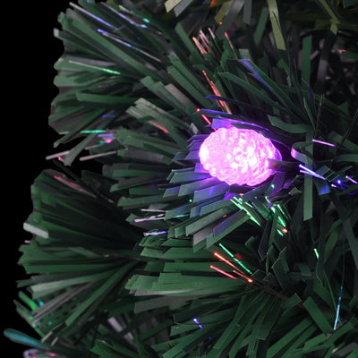 Pre-lit Christmas Tree with Stand 150 cm Fibre Optic