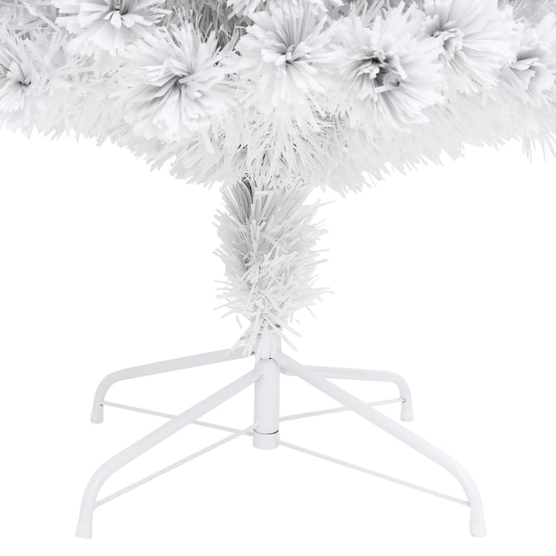 Artificial Pre-lit Christmas Tree White 120 cm Fibre Optic