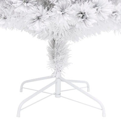 Artificial Pre-lit Christmas Tree White 180 cm Fibre Optic