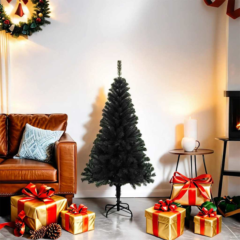 Artificial Christmas Tree with Stand Black 120 cm PVC