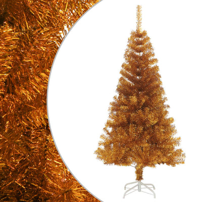 Artificial Christmas Tree with Stand Gold 120 cm PET