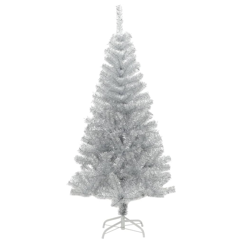 Artificial Christmas Tree with Stand Silver 120 cm PET