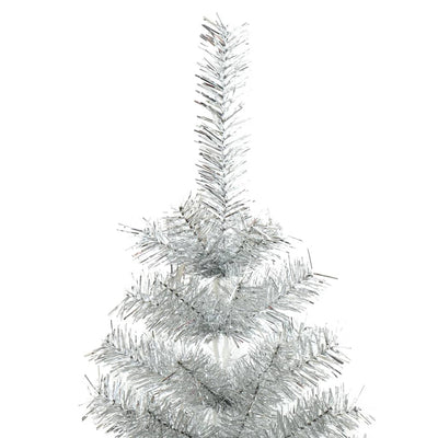 Artificial Christmas Tree with Stand Silver 120 cm PET