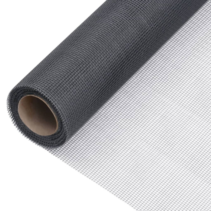 Mesh Screen Fiberglass 80x1000 cm Grey