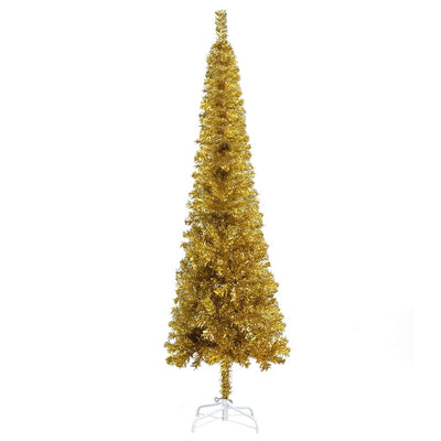 Slim Christmas Tree Gold 180 cm