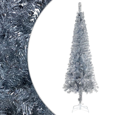 Slim Christmas Tree Silver 120 cm