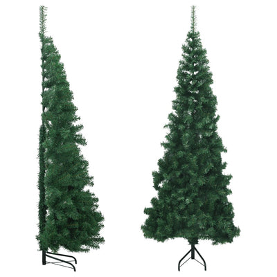 Corner Artificial Christmas Tree Green 240 cm PVC