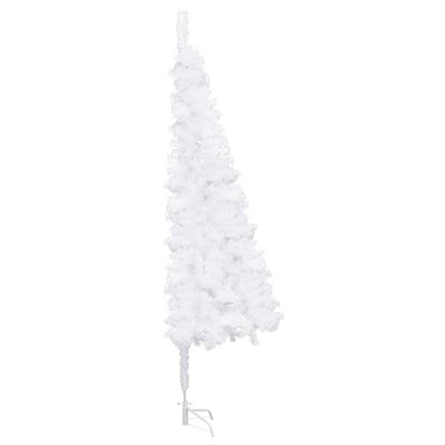 Corner Artificial Christmas Tree White 180 cm PVC