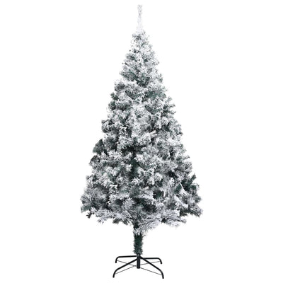 Artificial Christmas Tree with Flocked Snow Green 300 cm PVC