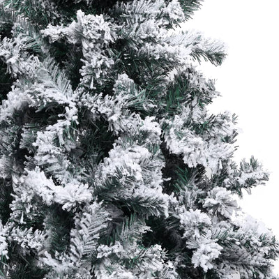 Artificial Christmas Tree with Flocked Snow Green 300 cm PVC