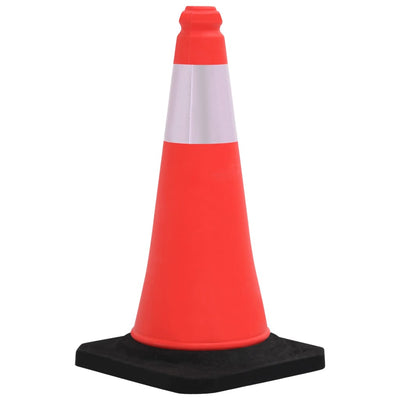 Reflective Traffic Cones with Heavy Bases 10 pcs 50 cm