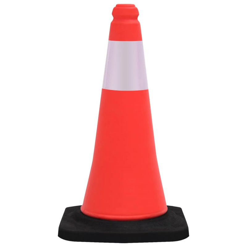 Reflective Traffic Cones with Heavy Bases 10 pcs 50 cm