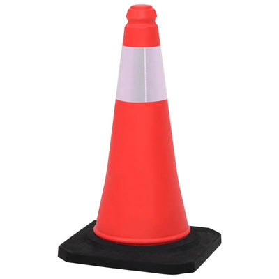 Reflective Traffic Cones with Heavy Bases 10 pcs 50 cm