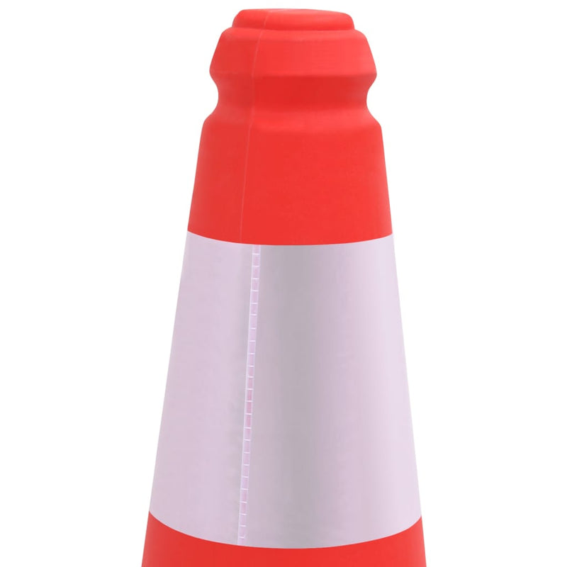 Reflective Traffic Cones with Heavy Bases 10 pcs 50 cm