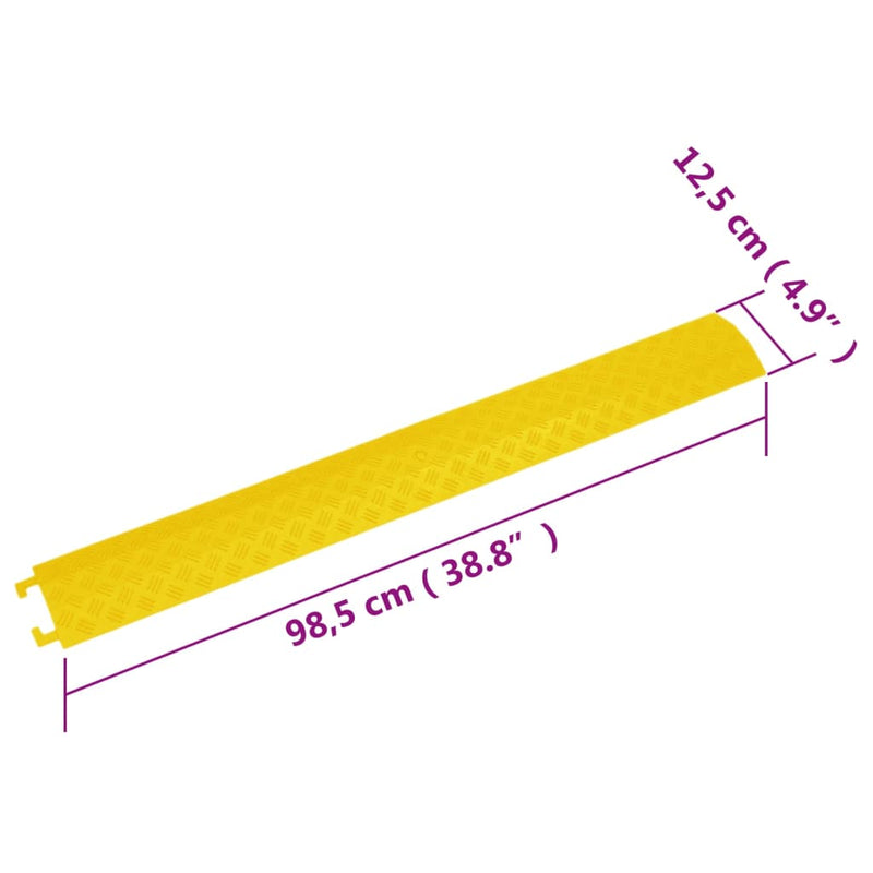 Cable Protector Ramps 4 pcs 98.5 cm Yellow