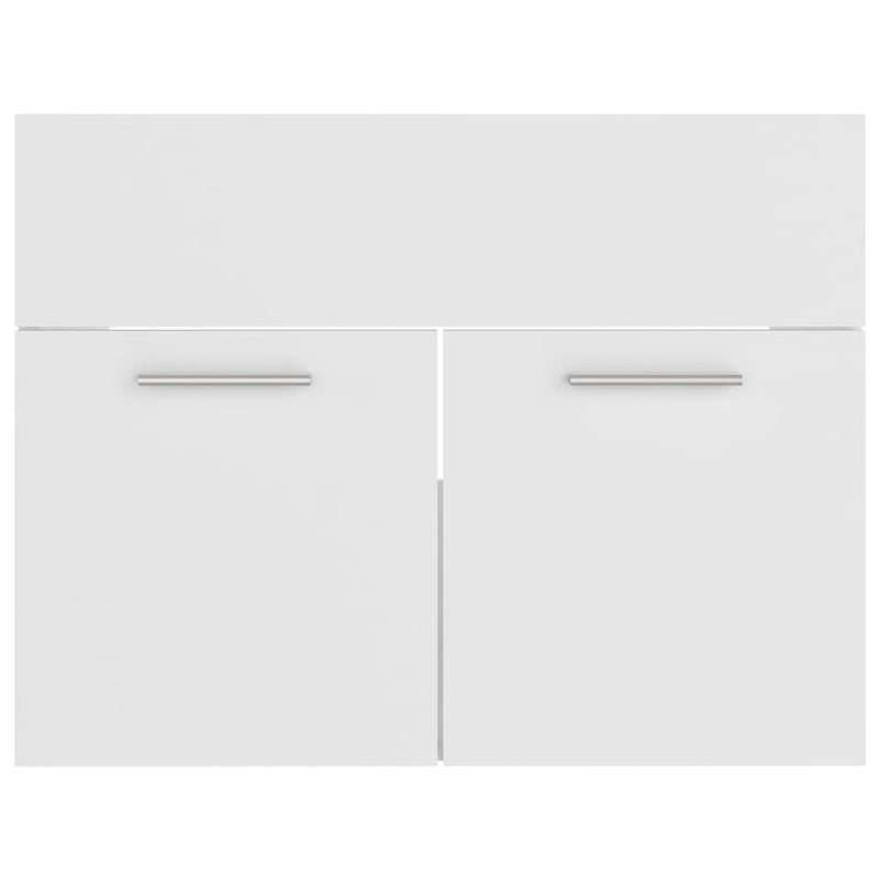 Bathroom Furniture Set White Engineered Wood