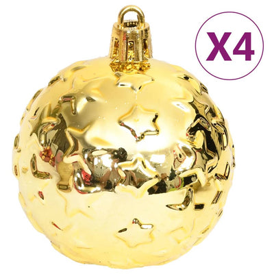 70 Piece Christmas Bauble Set Gold and Red