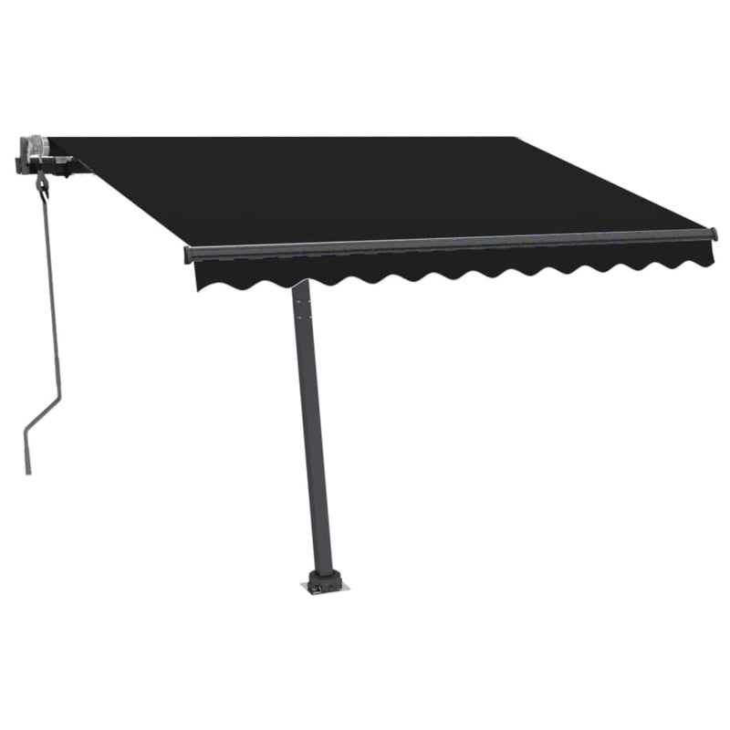 Freestanding Manual Retractable Awning 300x250 cm Anthracite