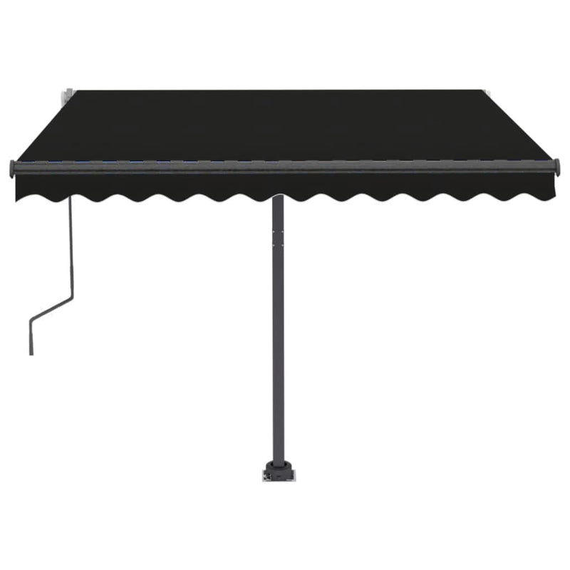 Freestanding Manual Retractable Awning 300x250 cm Anthracite