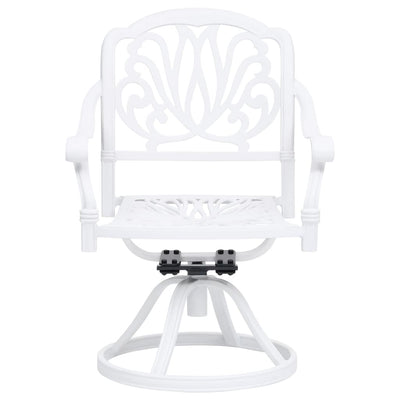 3 Piece Bistro Set Cast Aluminium White