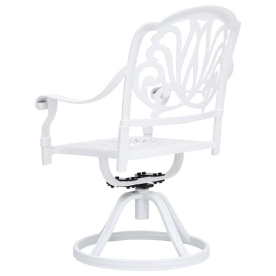 3 Piece Bistro Set Cast Aluminium White