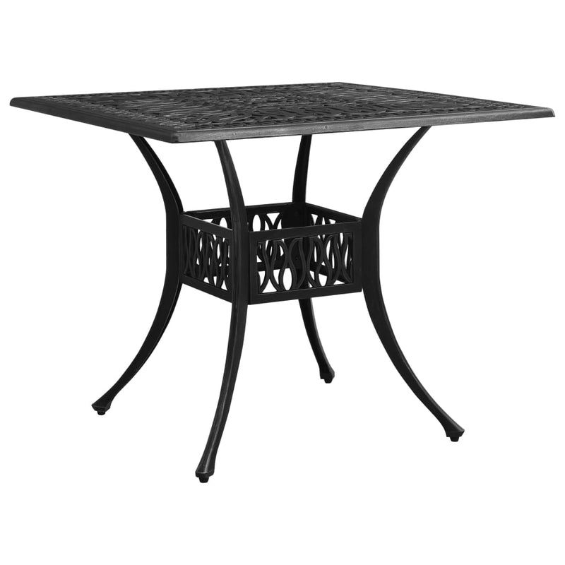 3 Piece Bistro Set Cast Aluminium Black