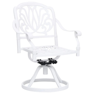 3 Piece Bistro Set Cast Aluminium White