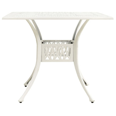 3 Piece Bistro Set Cast Aluminium White