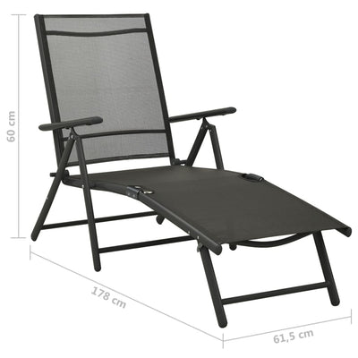 9 Piece Garden Lounge Set Black and Anthracite