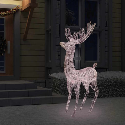 XXL Acrylic Christmas Reindeer 250 LED 180 cm Warm White