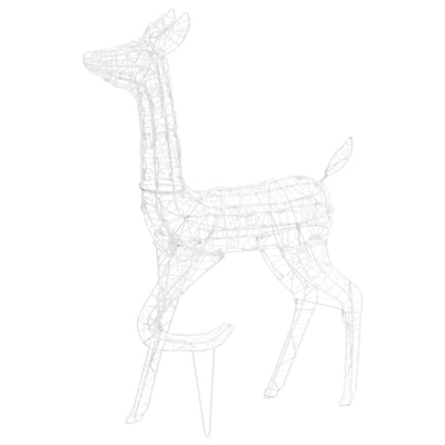 Acrylic Reindeer Family Christmas Decoration 160 LED Warm White