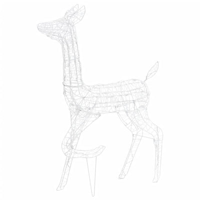 Acrylic Reindeer Family Christmas Decoration 300 LED Cold White