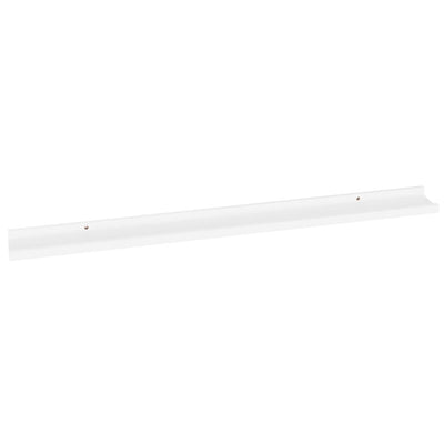 Wall Shelves 2 pcs White 100x9x3 cm